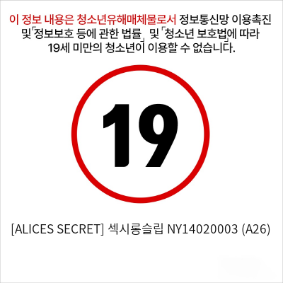 [ALICES SECRET] 섹시롱슬립 NY14020003 (A26)